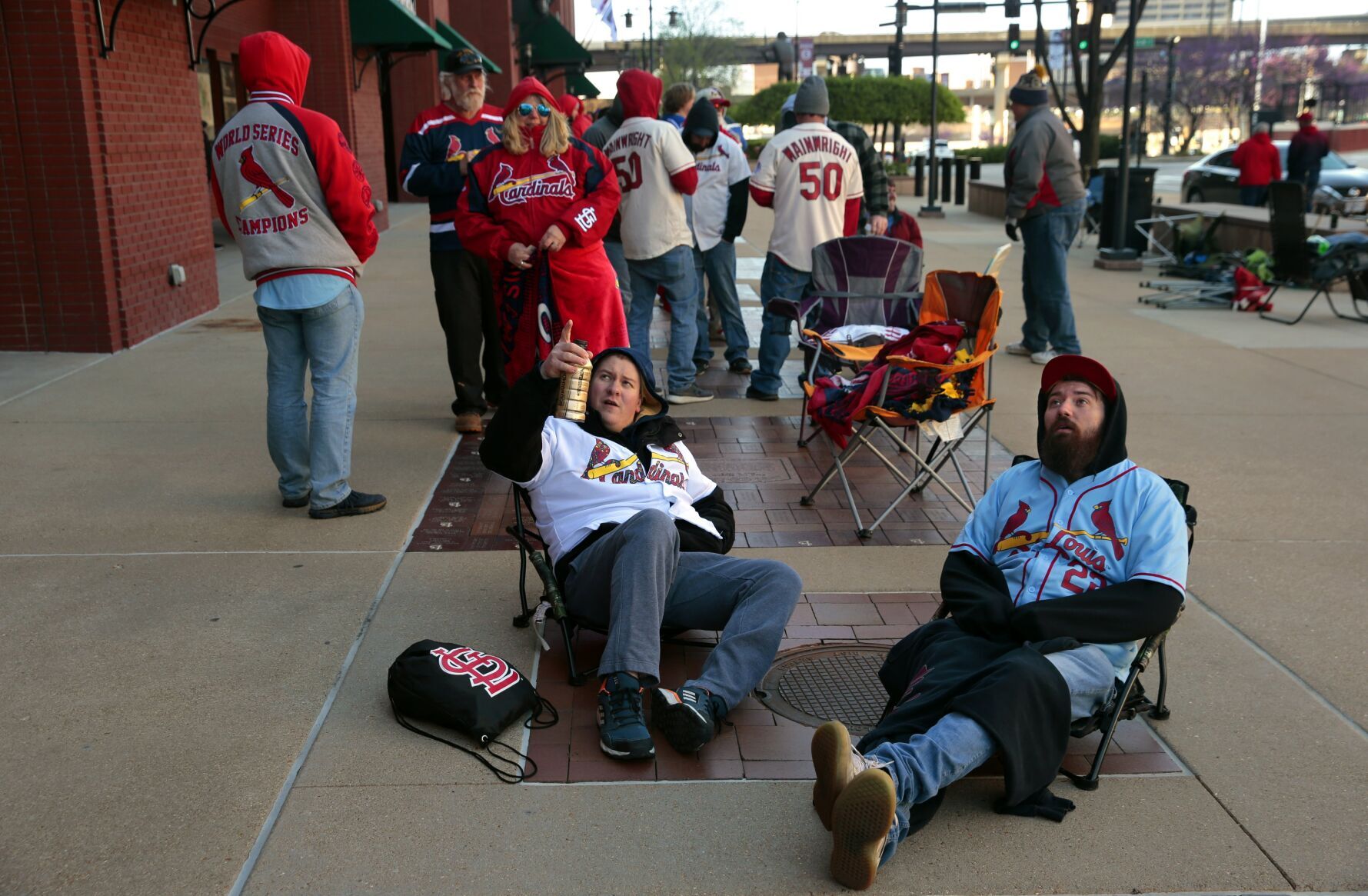 Play Ball on opening day at Busch